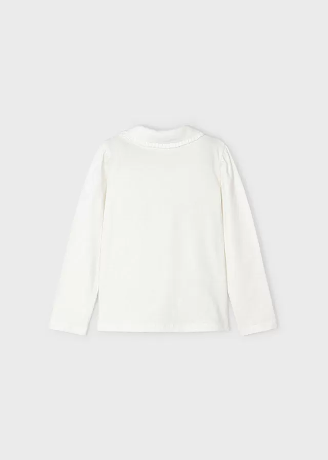 131- L/s basic polo for girl - Natir-plat