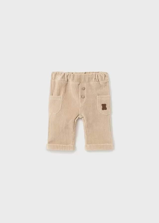 2506- Long trousers for newborn boy - Wood