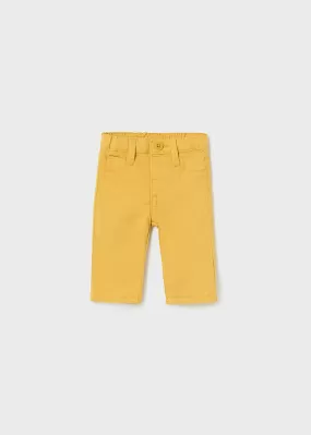 2517- Twill trousers for newborn boy - Orangy