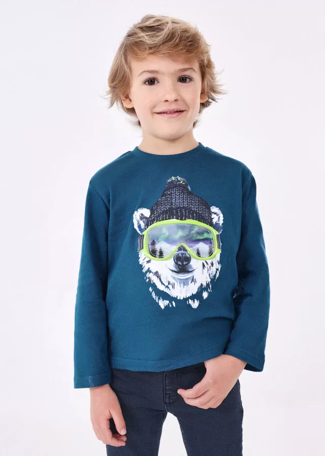 4036- L/s t-shirt for boy - Atlantic