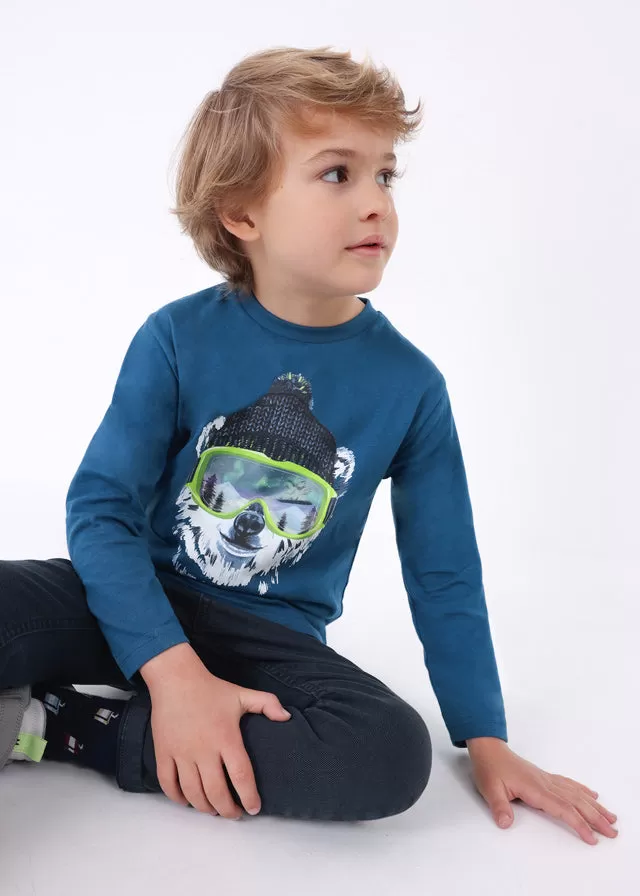 4036- L/s t-shirt for boy - Atlantic