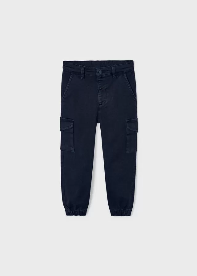 4511- Cargo pants for boy - Navy