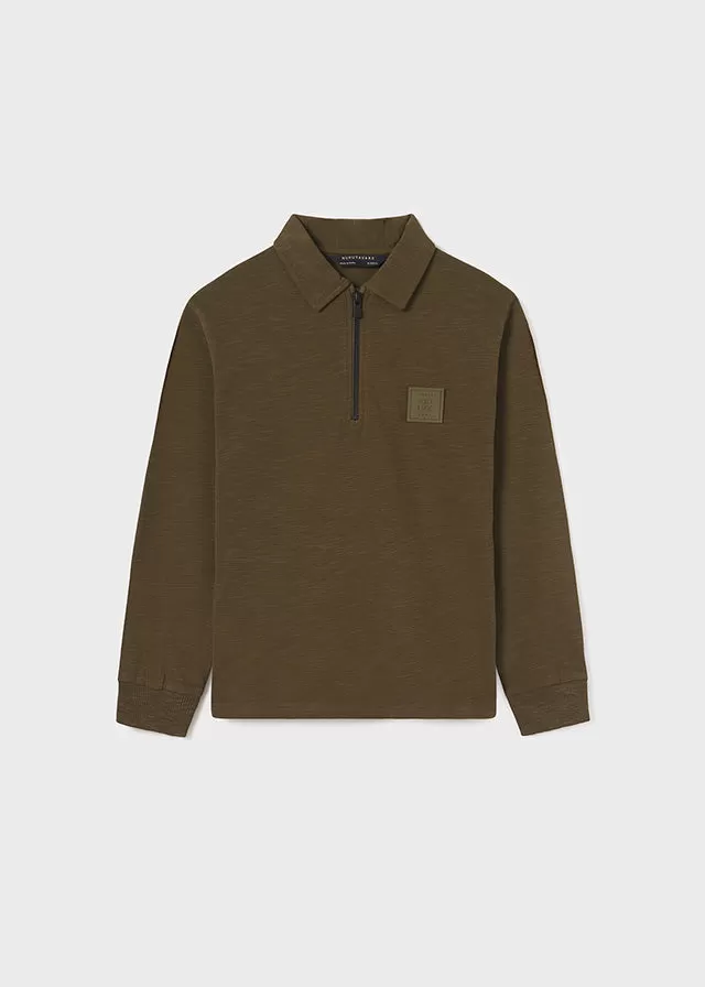 7183- L/s polo for teen boy - Rosemary