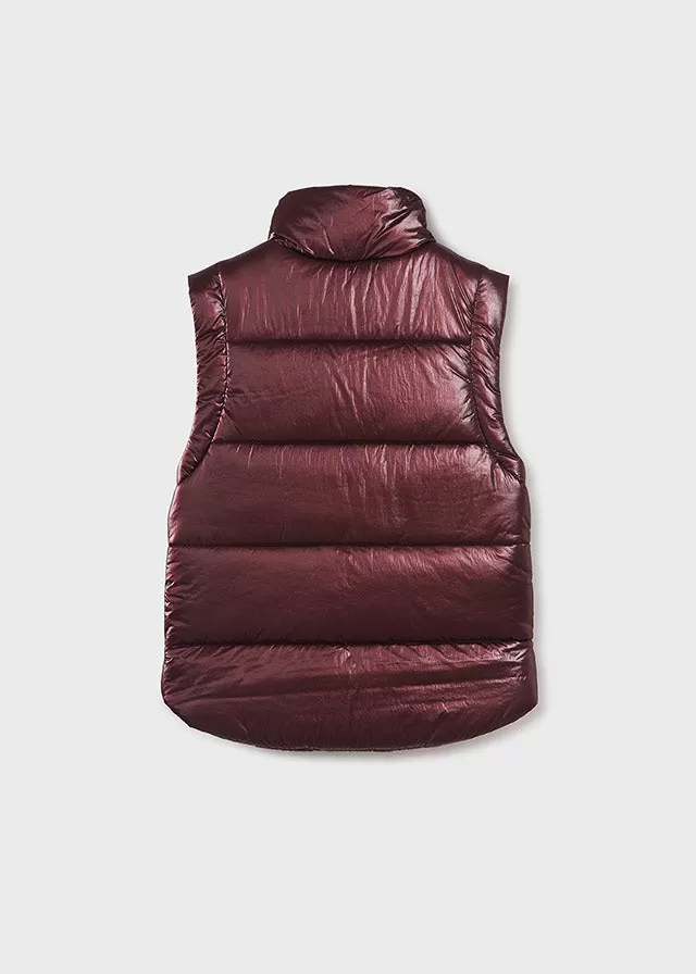 7315- Padded vest for teen girl - Eggplant