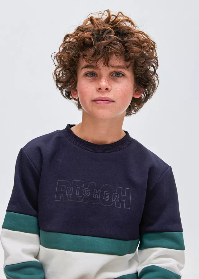 7422- Pullover for teen boy - Navy