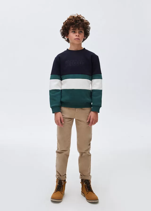 7422- Pullover for teen boy - Navy