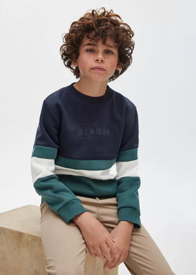 7422- Pullover for teen boy - Navy