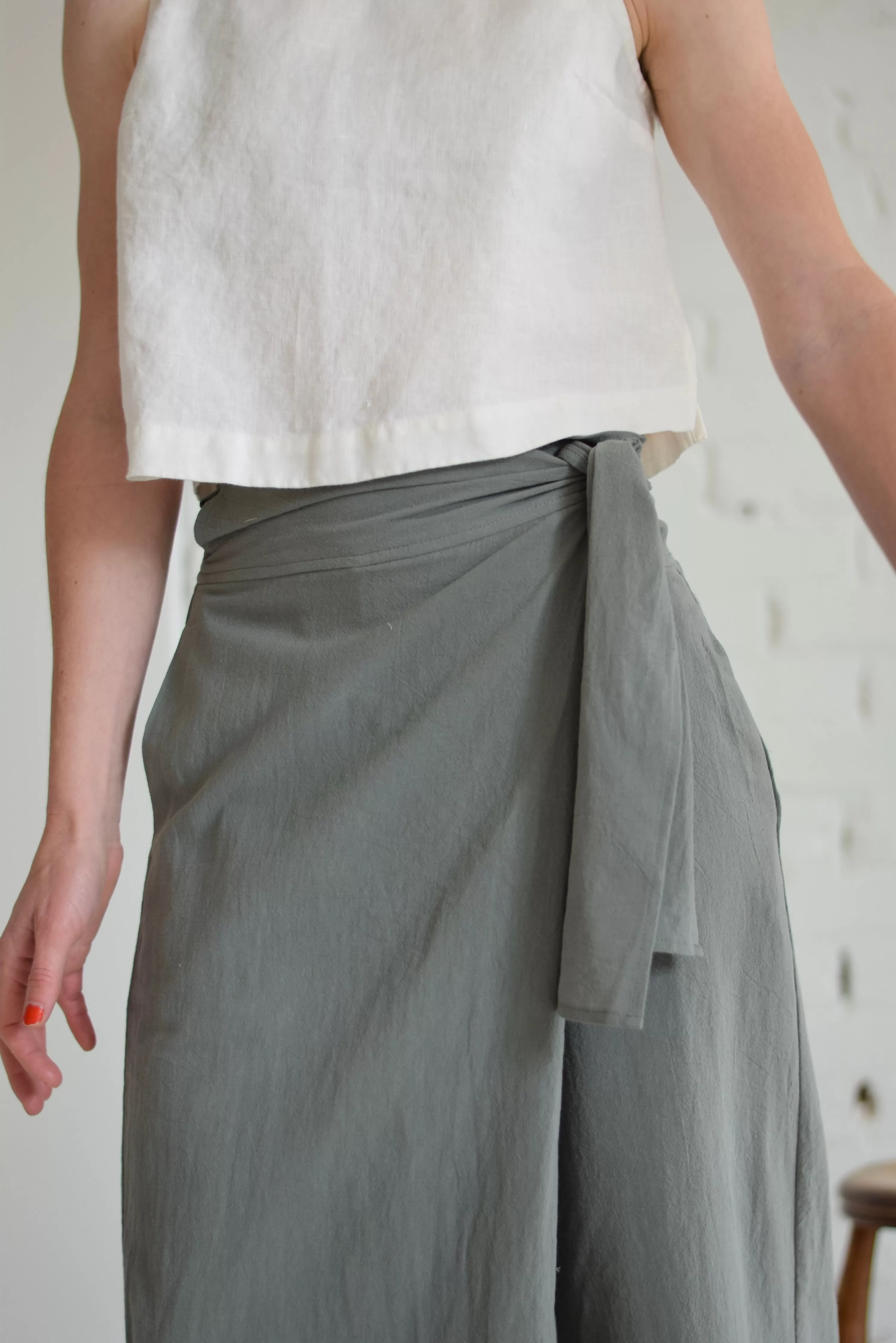 Anjali Cotton Wrap Pants