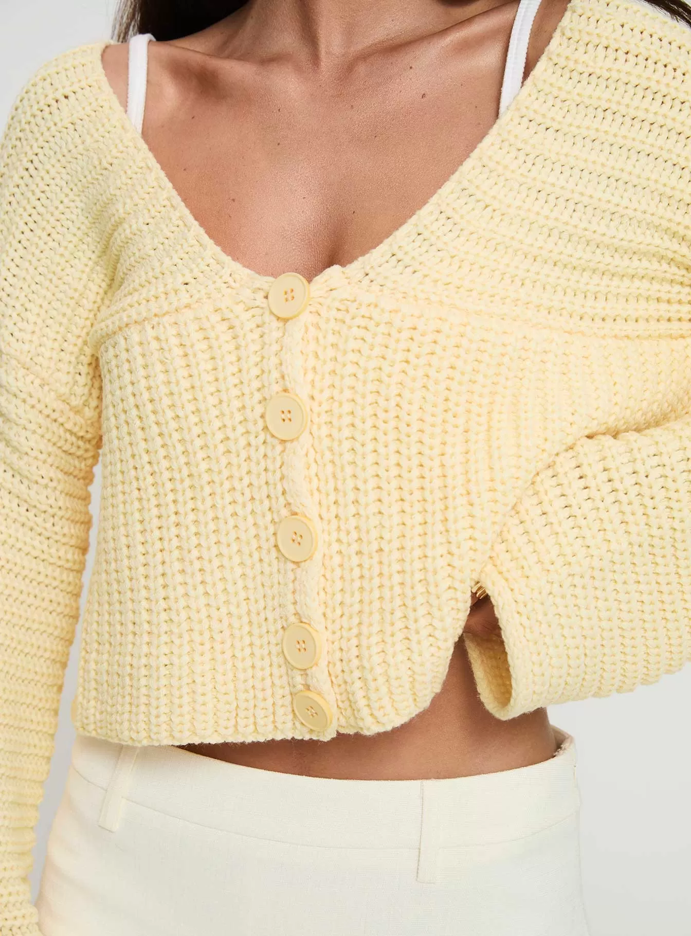 Artha Cardigan Lemon