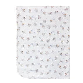 Baby Club Chic Sleep Tight Bear Blanket (Pink and Blue Colors Available)