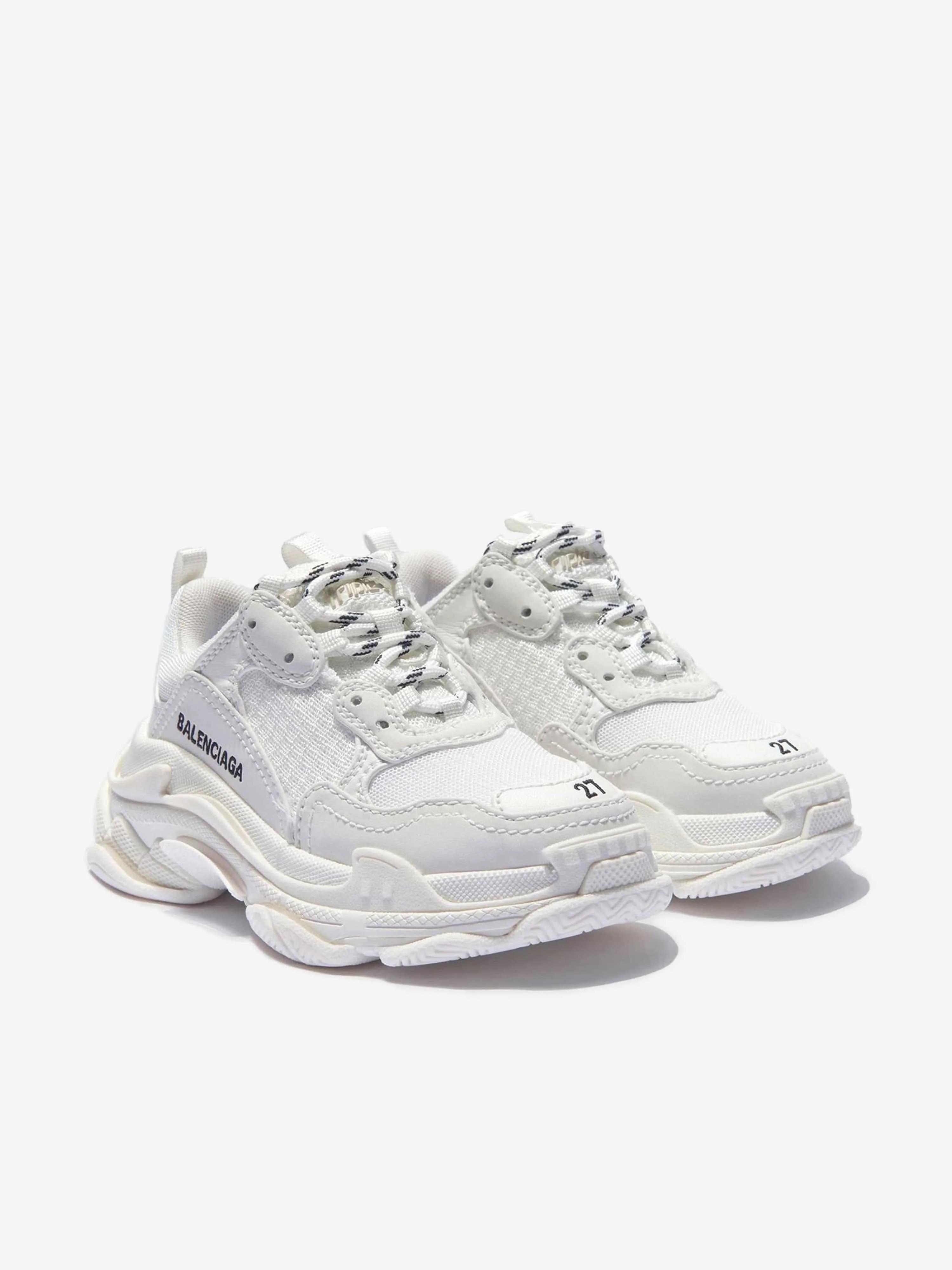 Balenciaga Kids - Unisex Faux Leather Triple S Trainers | Childsplay Clothing