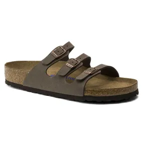 Birkenstock Florida Soft Footbed Birko Flor Mocha Unisex - A One Clothing