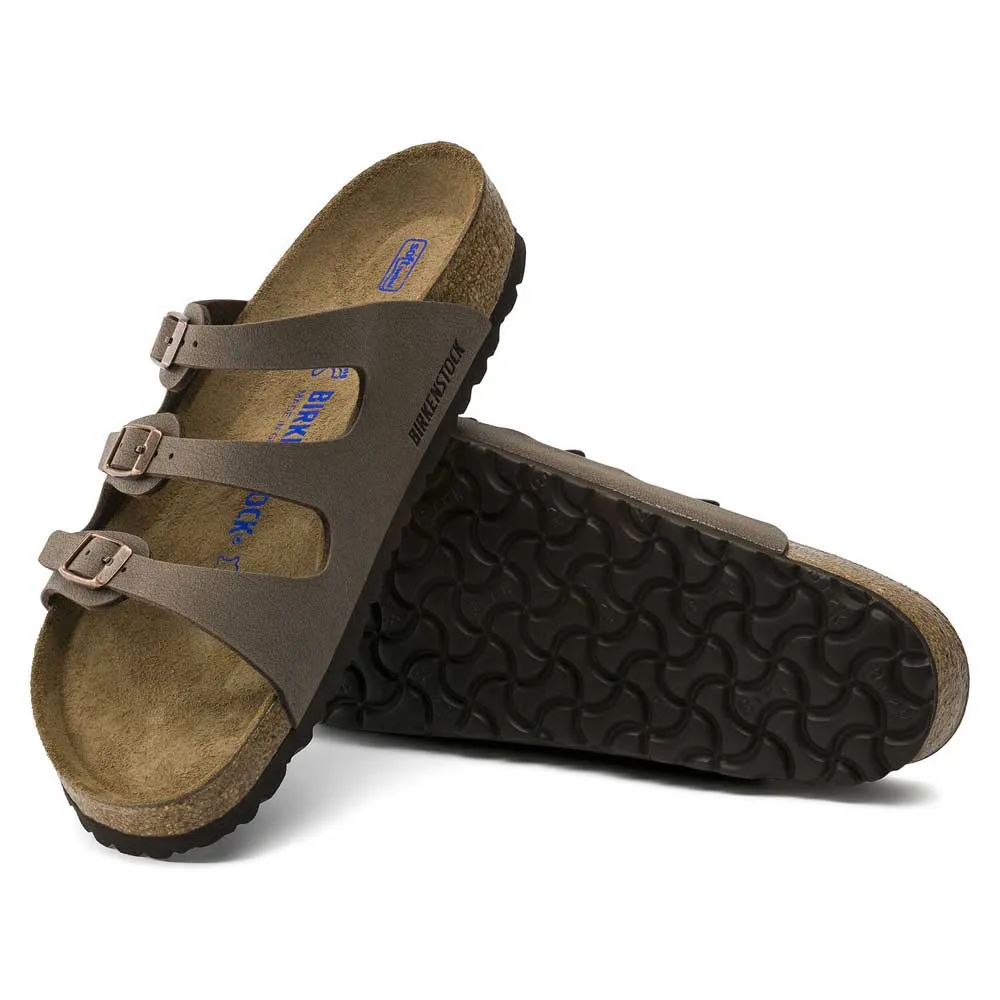 Birkenstock Florida Soft Footbed Birko Flor Mocha Unisex - A One Clothing