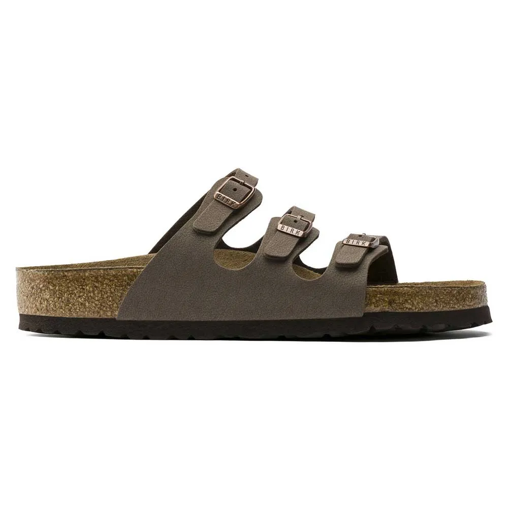 Birkenstock Florida Soft Footbed Birko Flor Mocha Unisex - A One Clothing