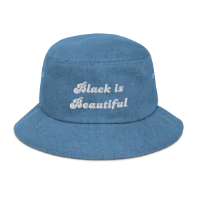 Black is Beautiful Denim Bucket Hat