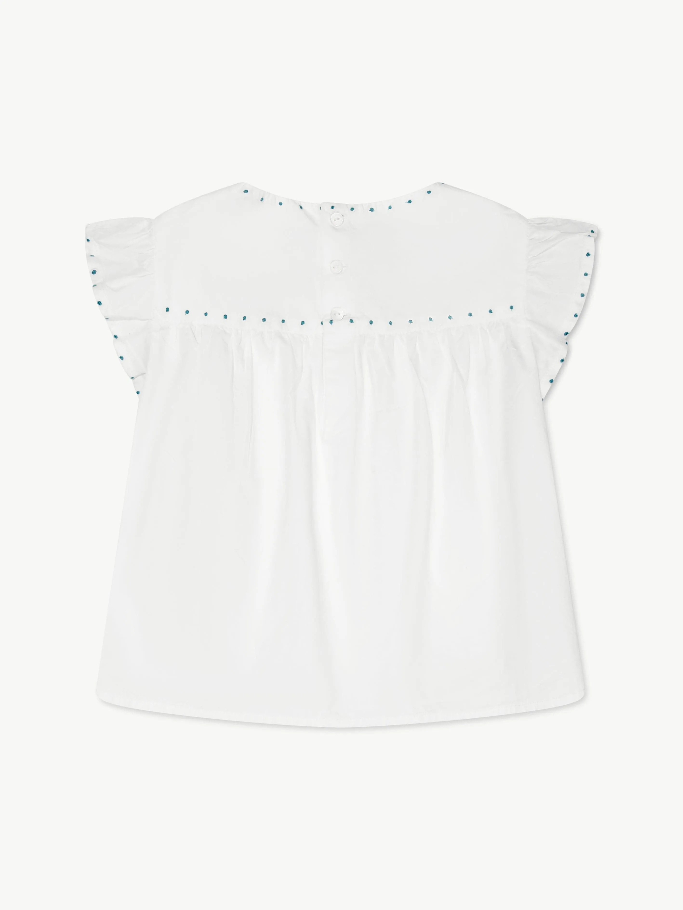 Bonpoint - Girls Althea Blouse in White | Childsplay Clothing