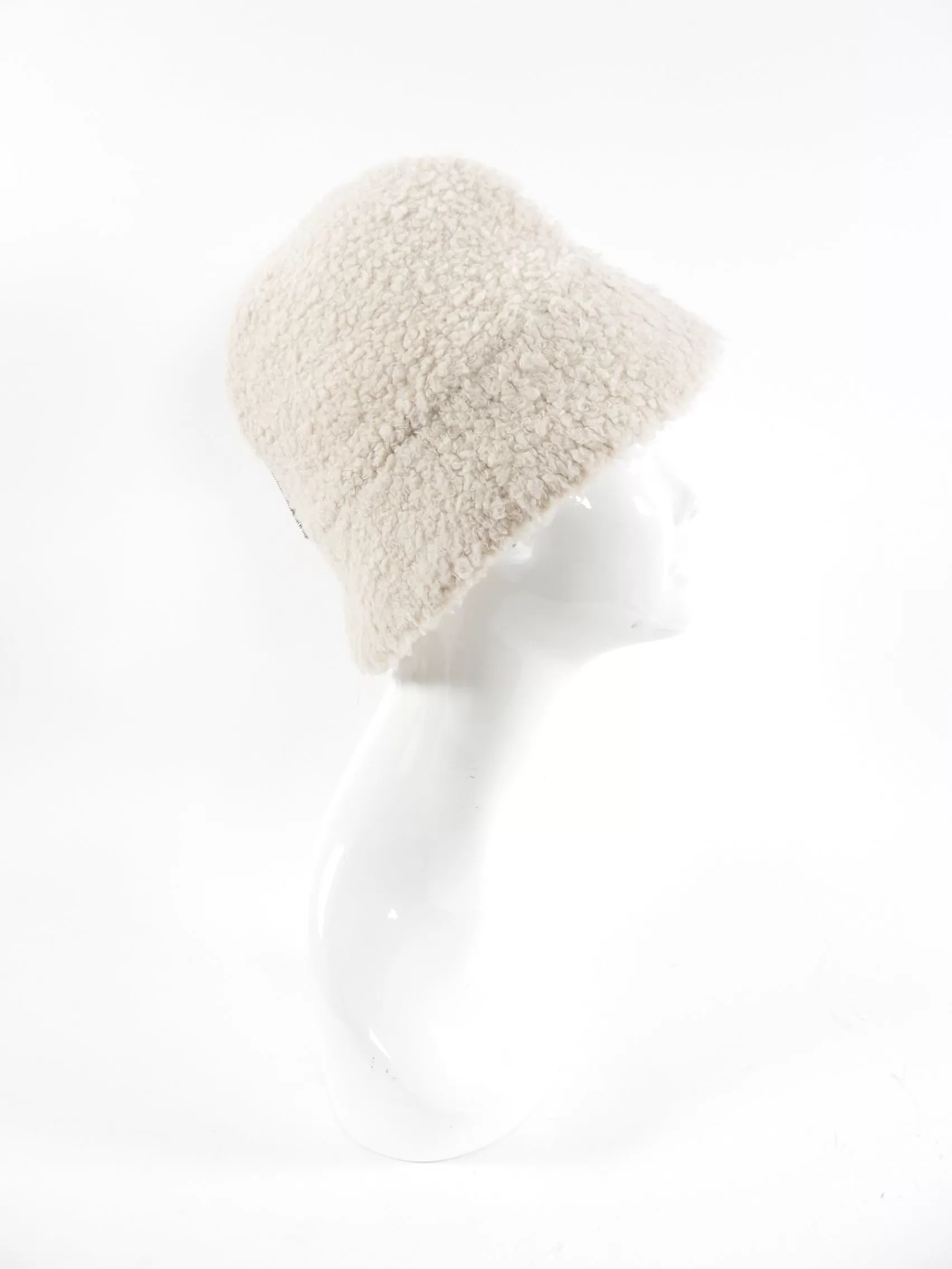 Brunello Cucinelli Ivory Boucle Knit Bucket Hat