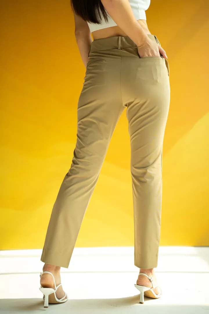 Camel Stretch Women Formal Pants