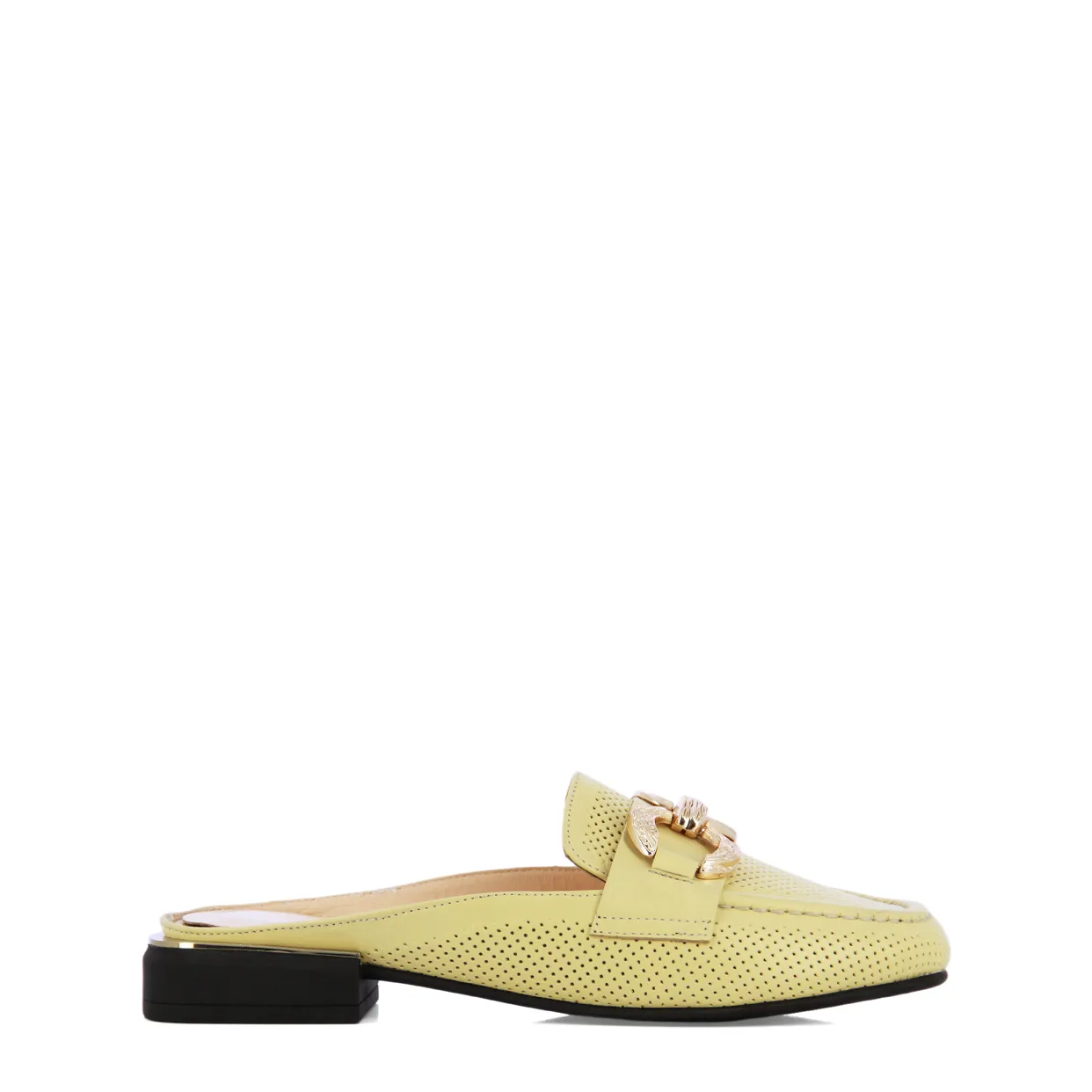 Chain Detailed Slip On -Yellow