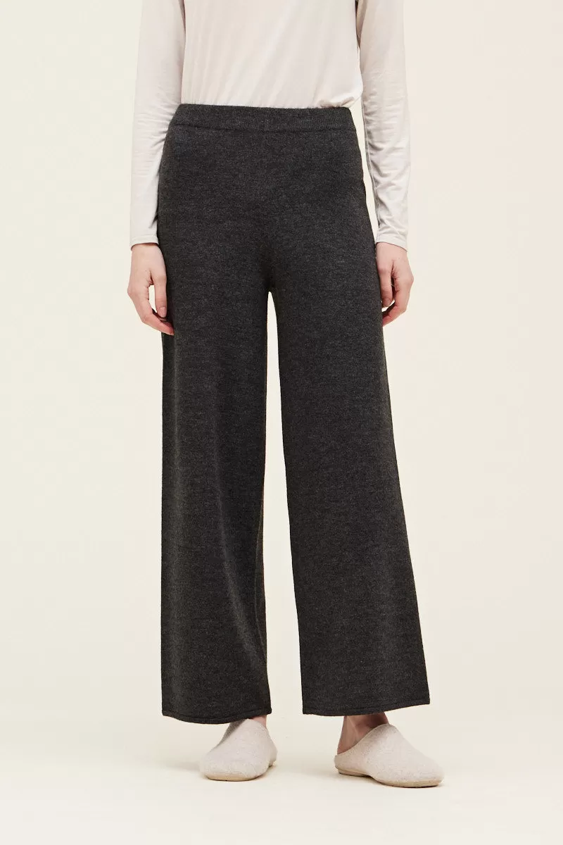 Charcoal Knit Cozy Pant