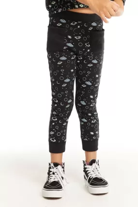 Chaser Neon Space Pants in Licorice