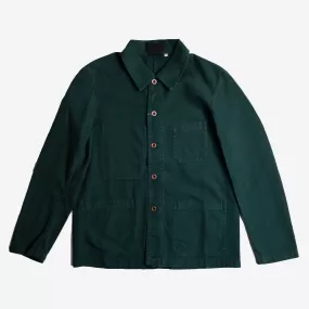 Chore Jacket - Organic Dungaree Twill - Bottle Green