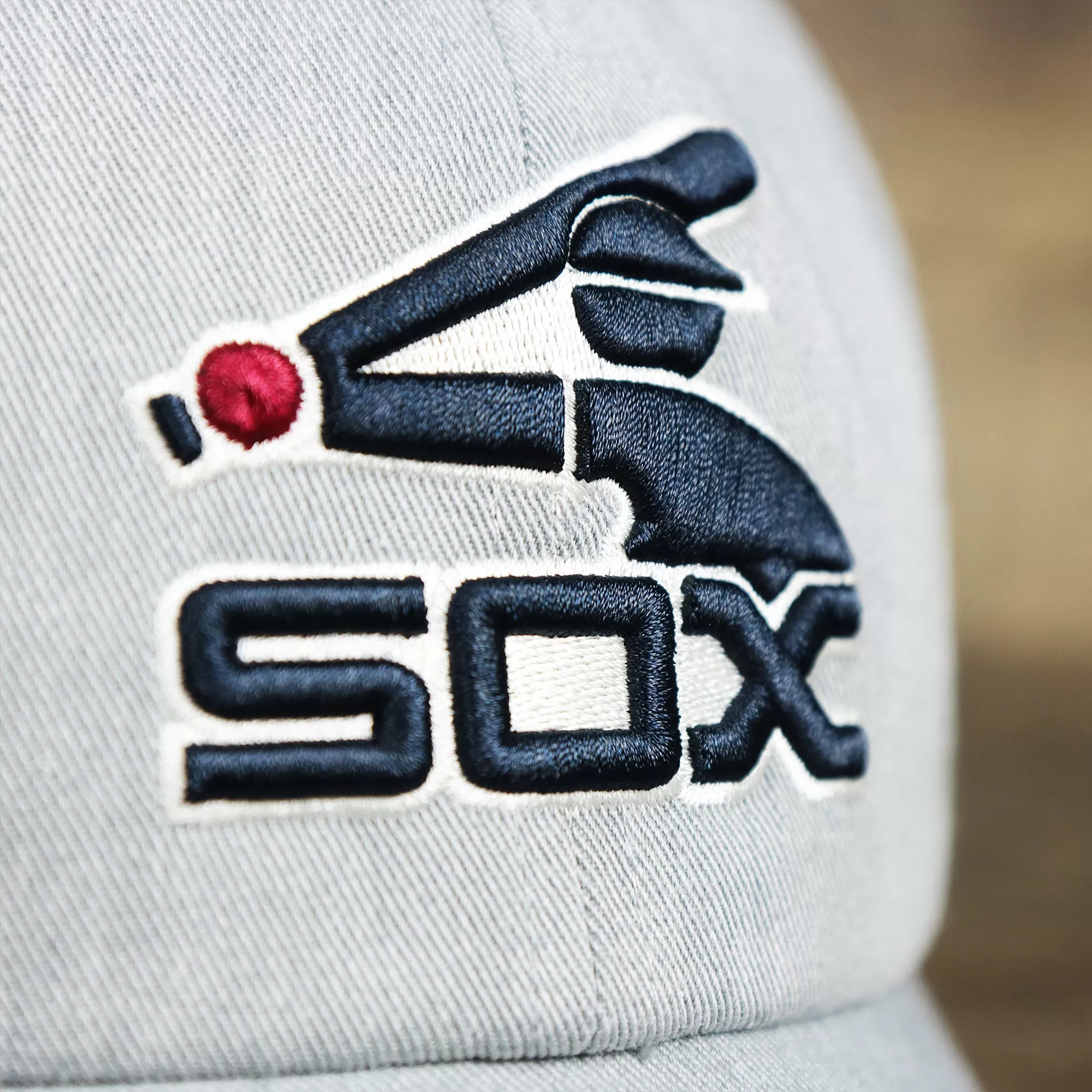 Cooperstown Chicago White Sox 1973 Logo Green Bottom Dad Hat | Gray Dad Hat