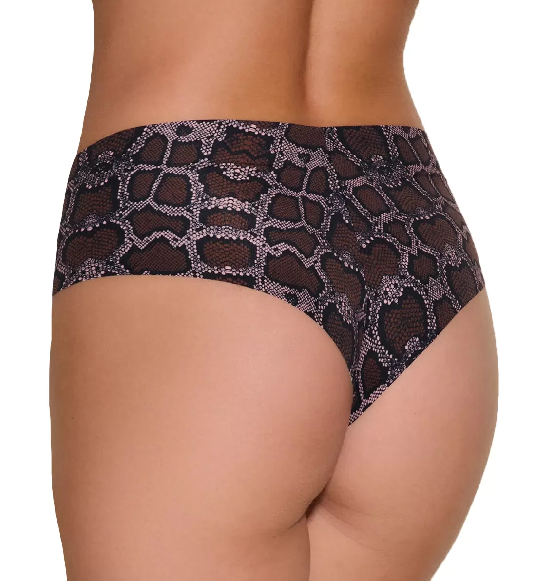 Cosabella Free Cut Micro Printed Hotpant (FRECP0721) - Black Mandorla Snake