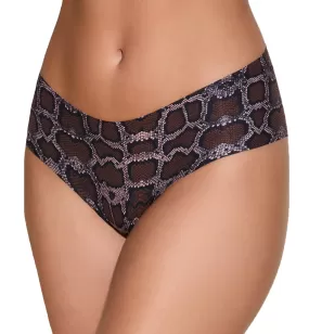 Cosabella Free Cut Micro Printed Hotpant (FRECP0721) - Black Mandorla Snake