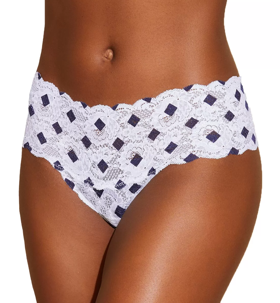 Cosabella Never Say Never Printed Comfie Thong (NEVEP0343) - Diamond Navy