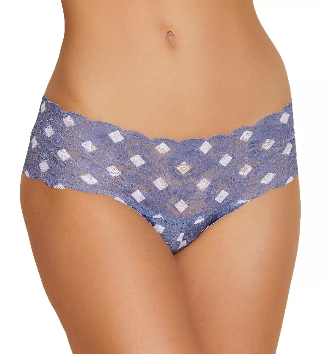 Cosabella Never Say Never Printed Hottie Lowrider Hotpant (NEVEP07ZL) - Blue Diamond