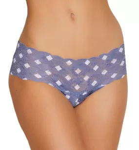 Cosabella Never Say Never Printed Hottie Lowrider Hotpant (NEVEP07ZL) - Blue Diamond