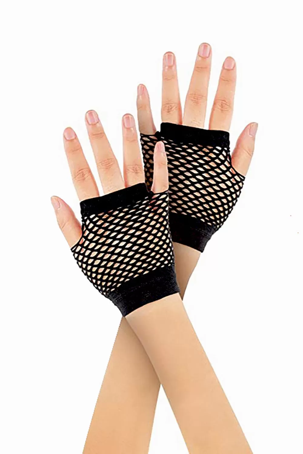 COURTNEY FISHNET FINGERLESS GLOVES