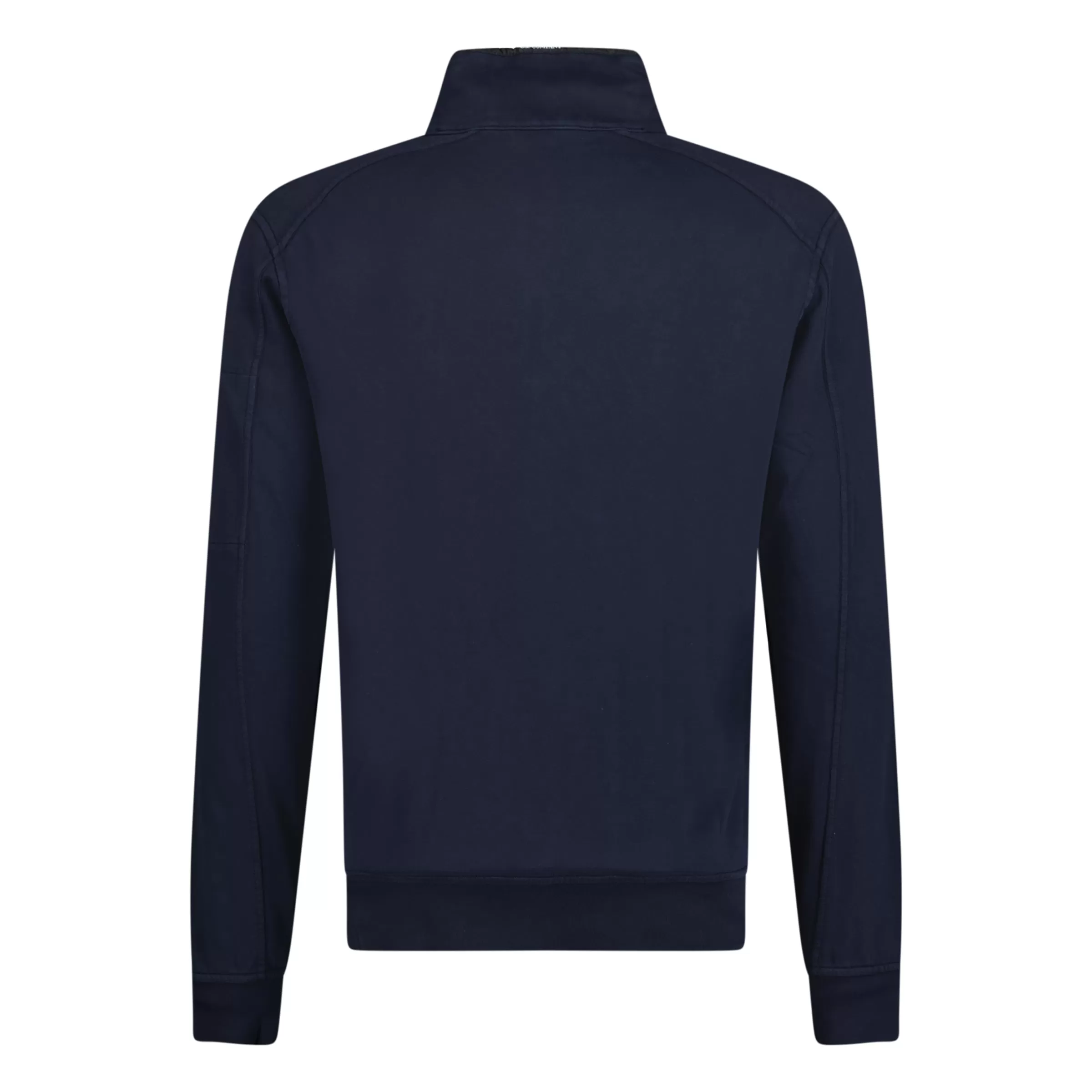 CP COMPANY NAVY LENS HALF ZIP SWEATSHIRT