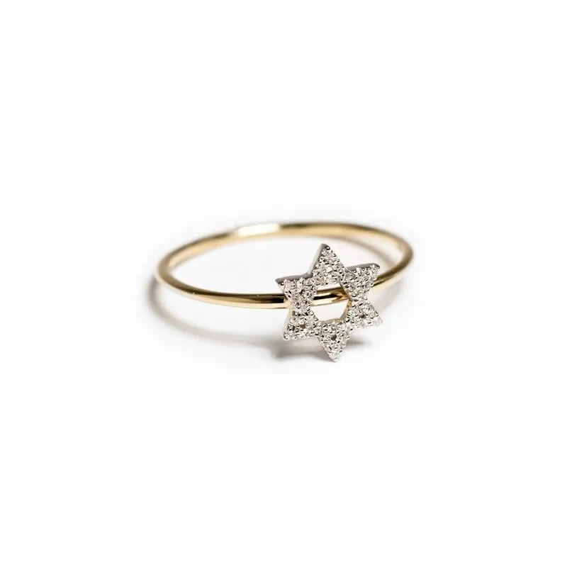 DELICATE JEWISH STAR OF DAVID RING