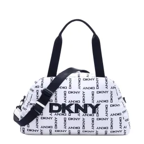 DKNY Nataly Gym Bag -White/Black