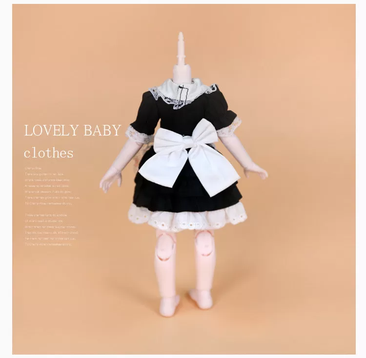 DOLL CLOTHING A26 for 30-35cm. Doll Bjd 1/6  roomservice dress