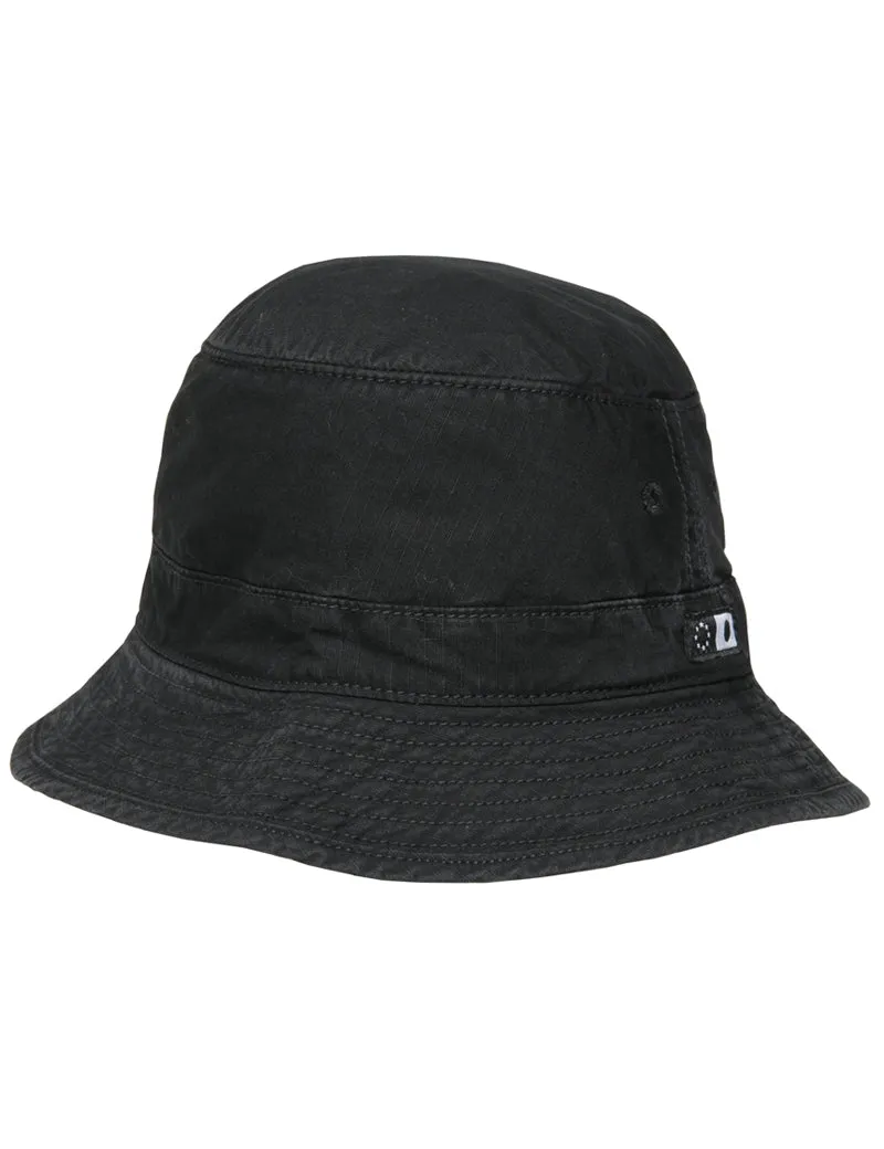 Edwin Rip Stop Bucket Hat Black