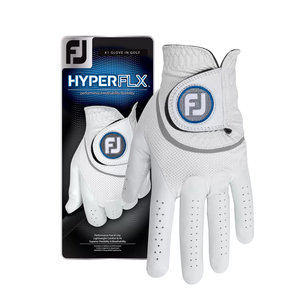 FootJoy HYPERFLX Men's Golf Glove Left Hand White