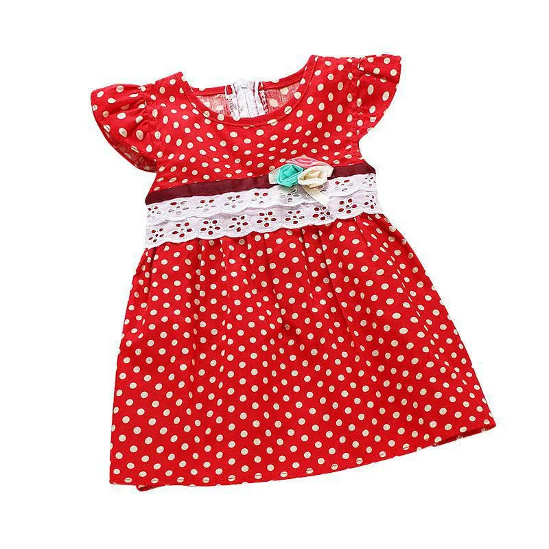 Girls Dress New Dot Print Baby Bohemian Beach Dresses Sleeveless Children's Clothing Kids Vestidos PY2 SM6