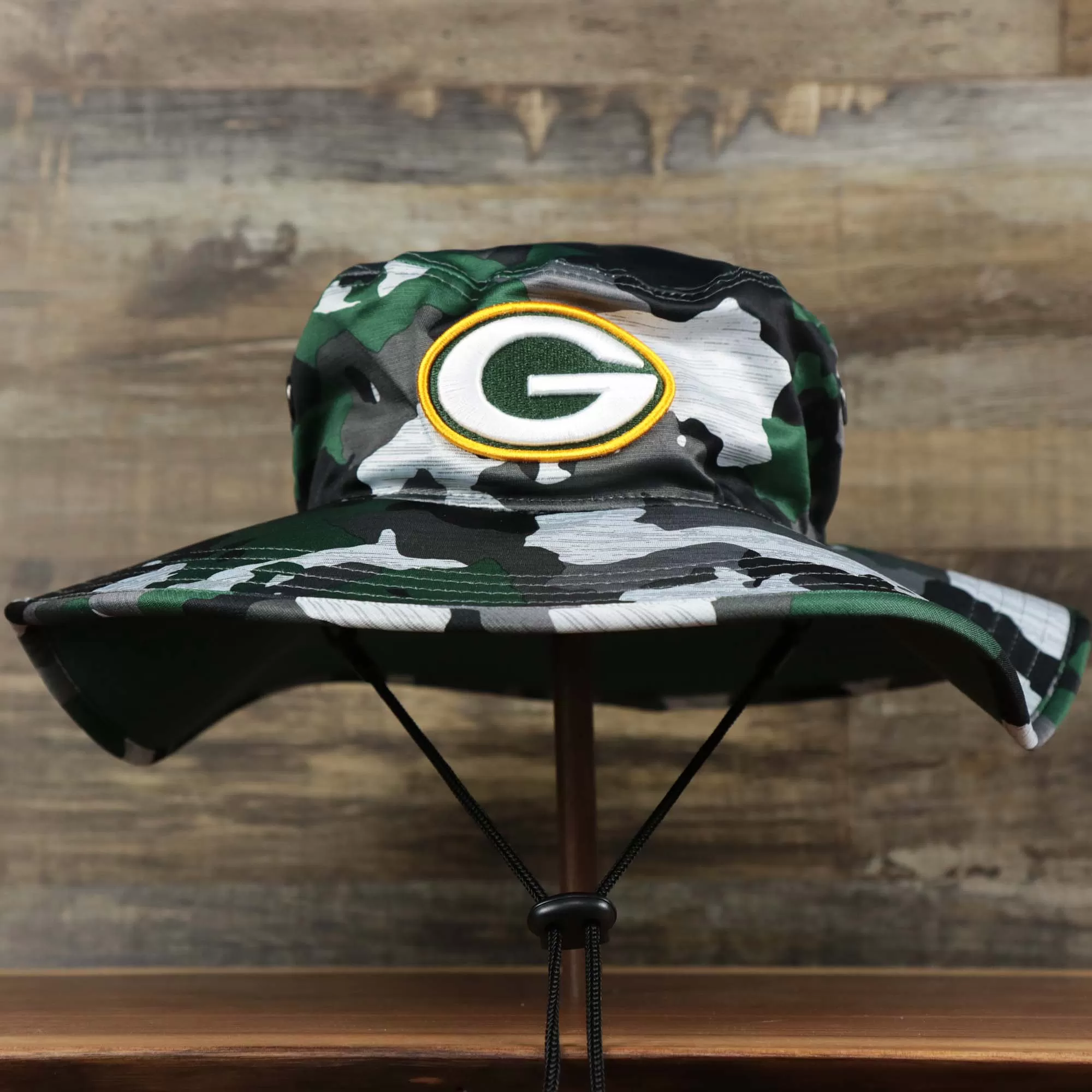 Green Bay Packers NFL Summer Training Camp 2022 Camo Bucket Hat | Green Bucket Hat