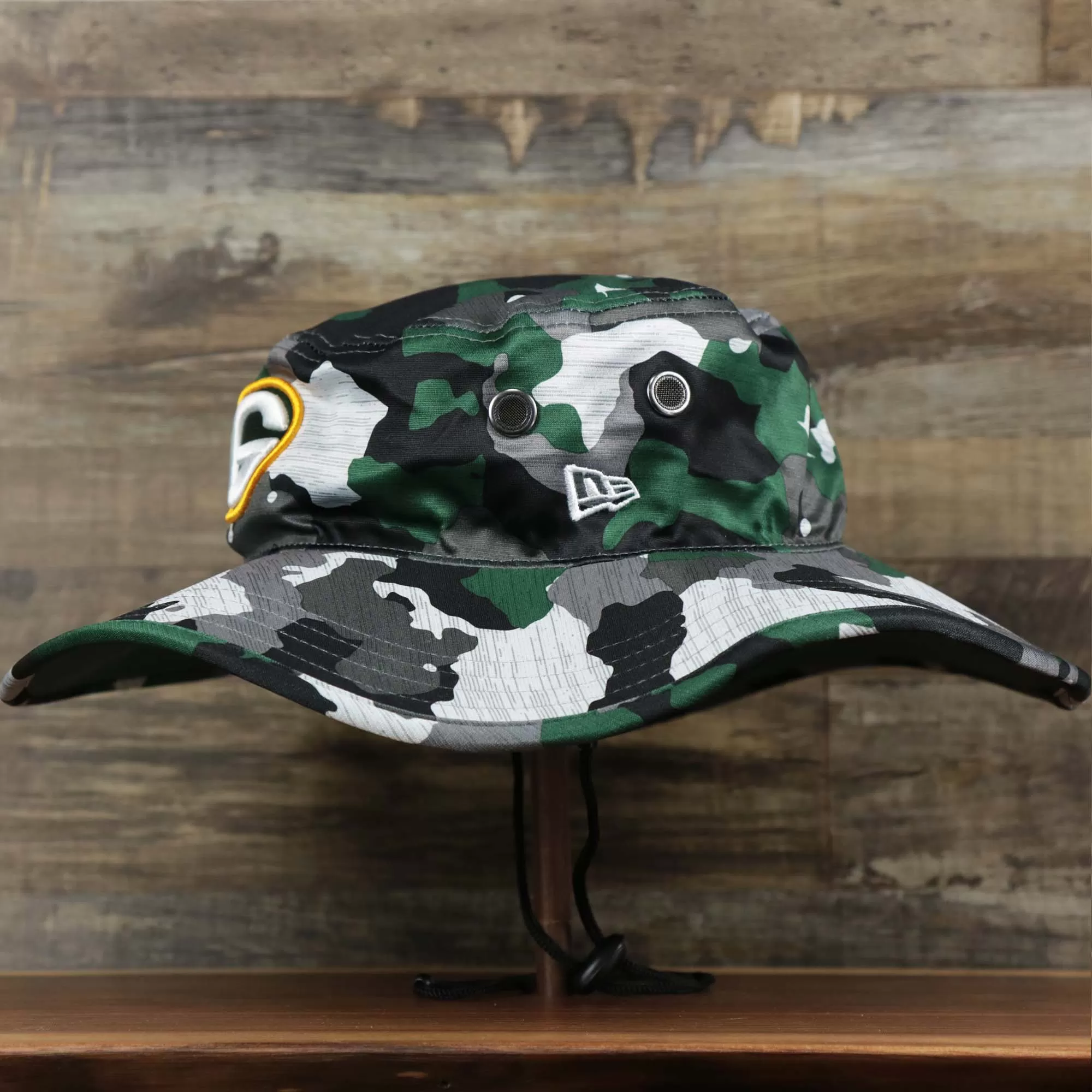 Green Bay Packers NFL Summer Training Camp 2022 Camo Bucket Hat | Green Bucket Hat