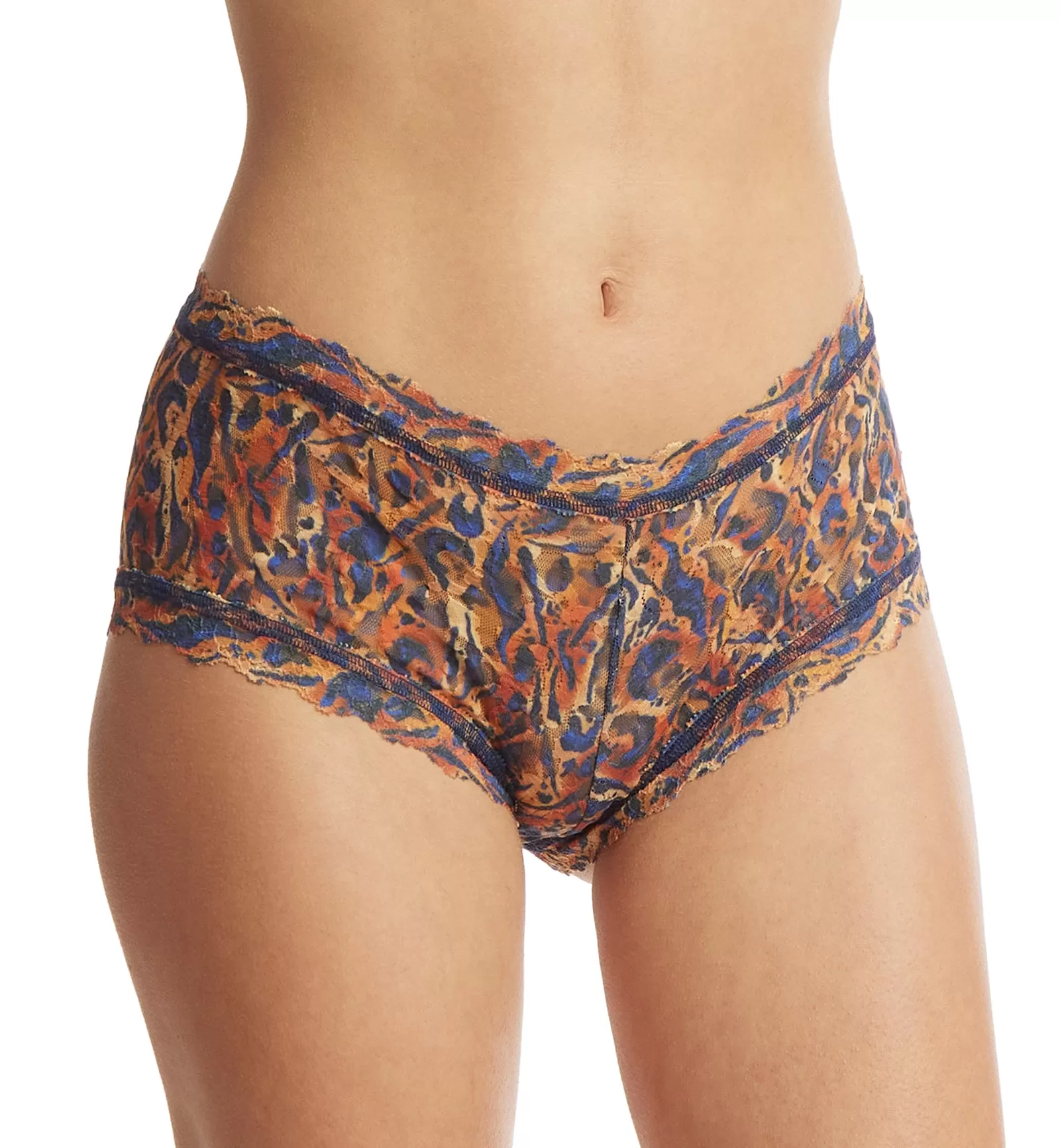 Hanky Panky Signature Lace Printed Boyshort (PR4812P) - Wild About Blue