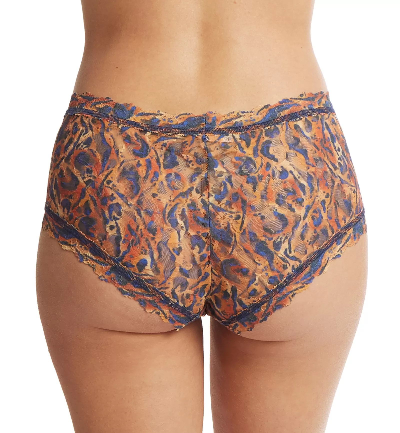 Hanky Panky Signature Lace Printed Boyshort (PR4812P) - Wild About Blue