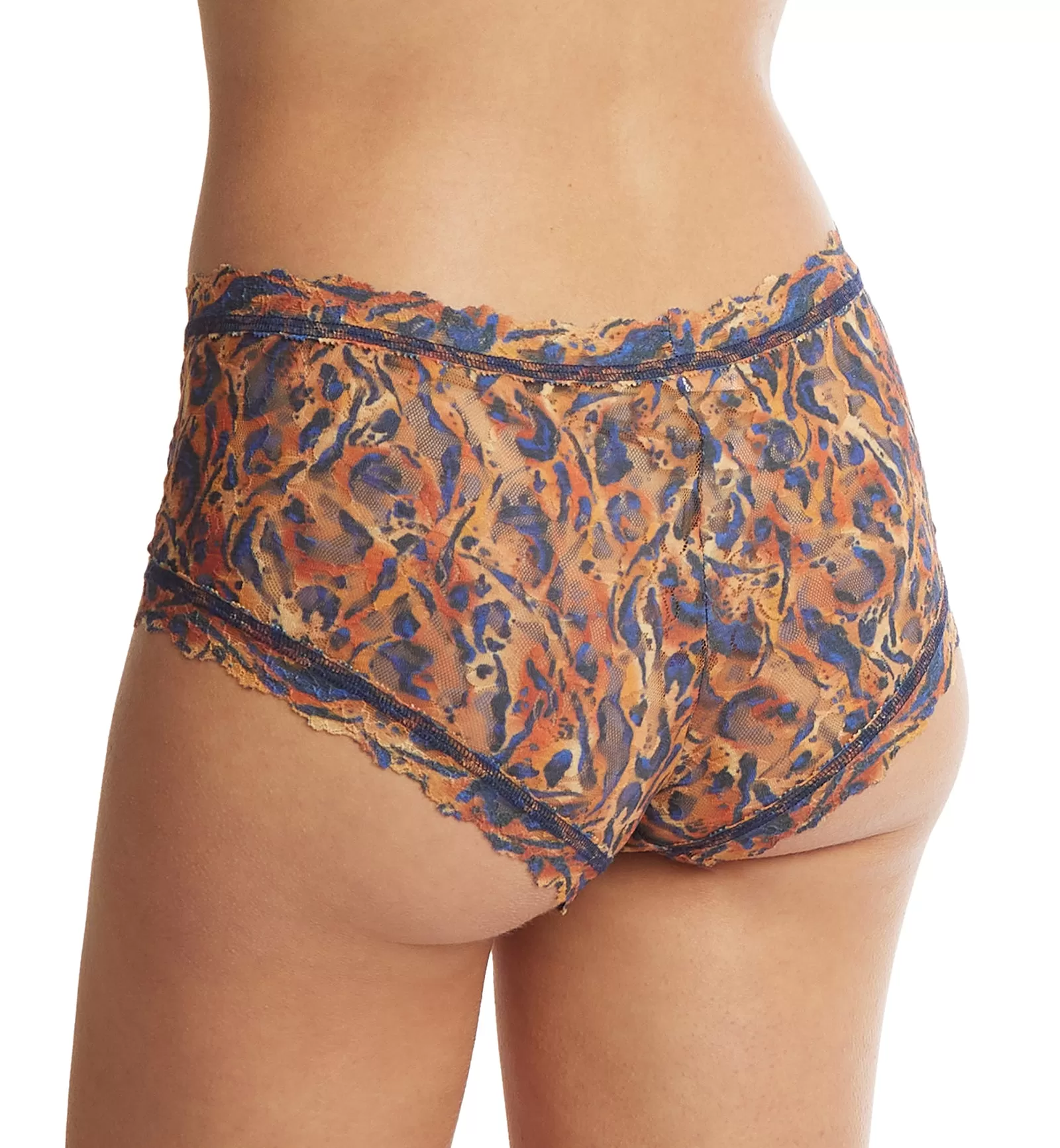 Hanky Panky Signature Lace Printed Boyshort (PR4812P) - Wild About Blue