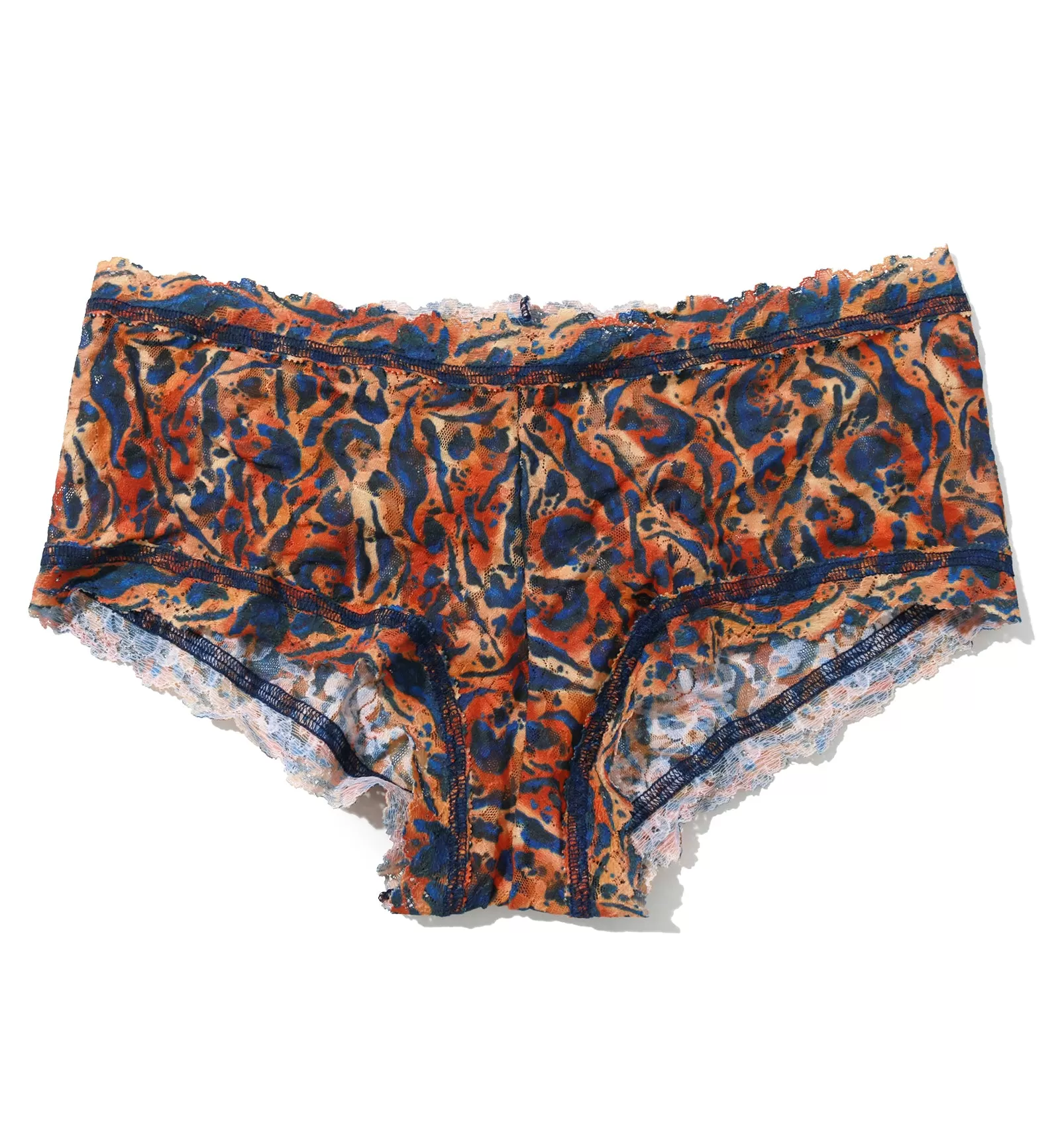 Hanky Panky Signature Lace Printed Boyshort (PR4812P) - Wild About Blue