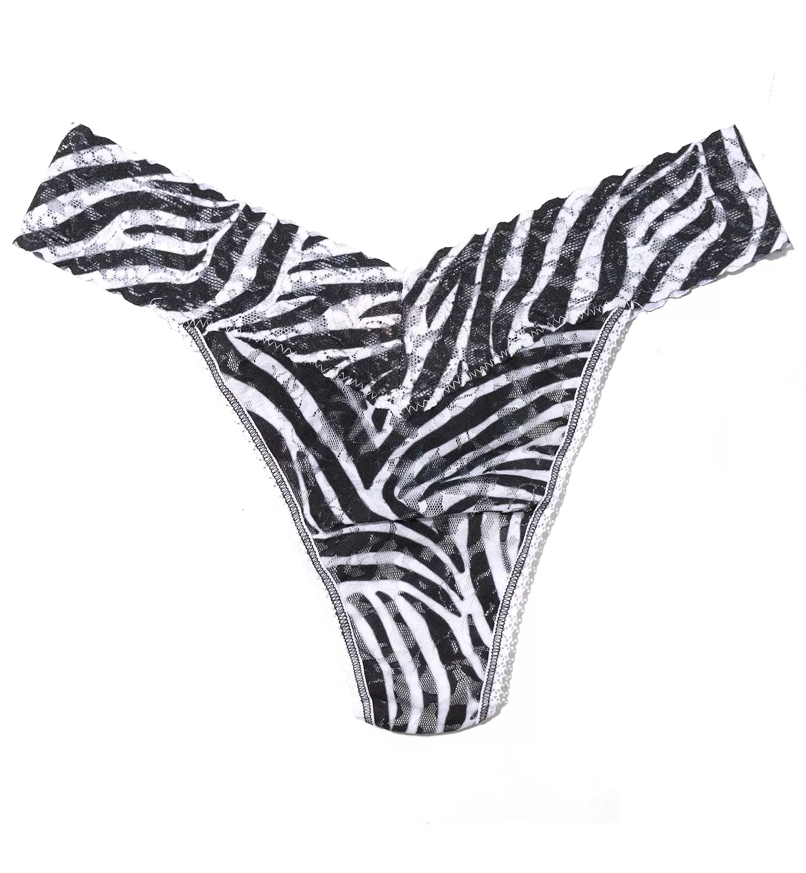 Hanky Panky Signature Lace Printed Original Rise Thong (PR4811P) - A to Zebra