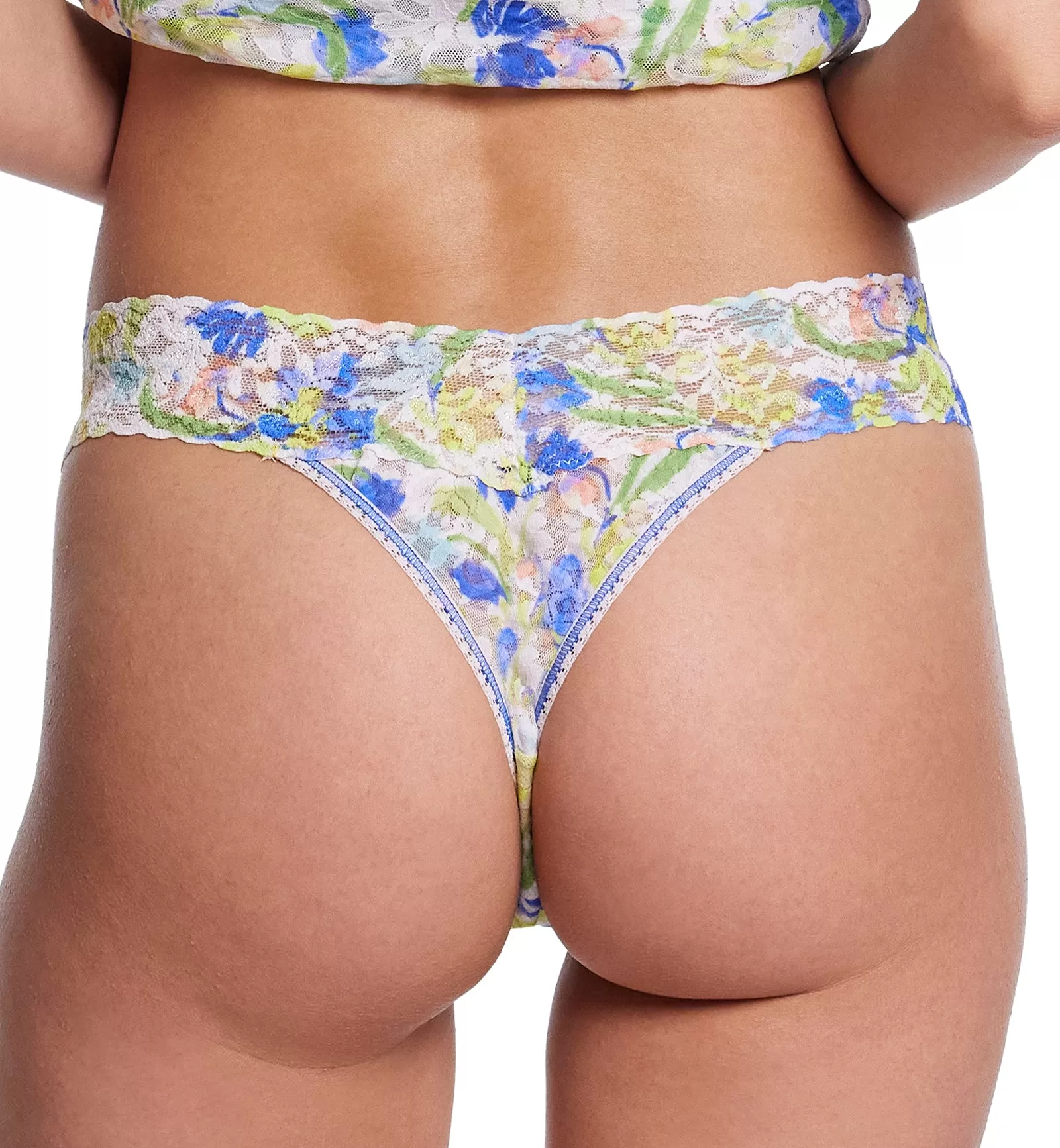 Hanky Panky Signature Lace Printed Original Rise Thong (PR4811P) - Brush Strokes