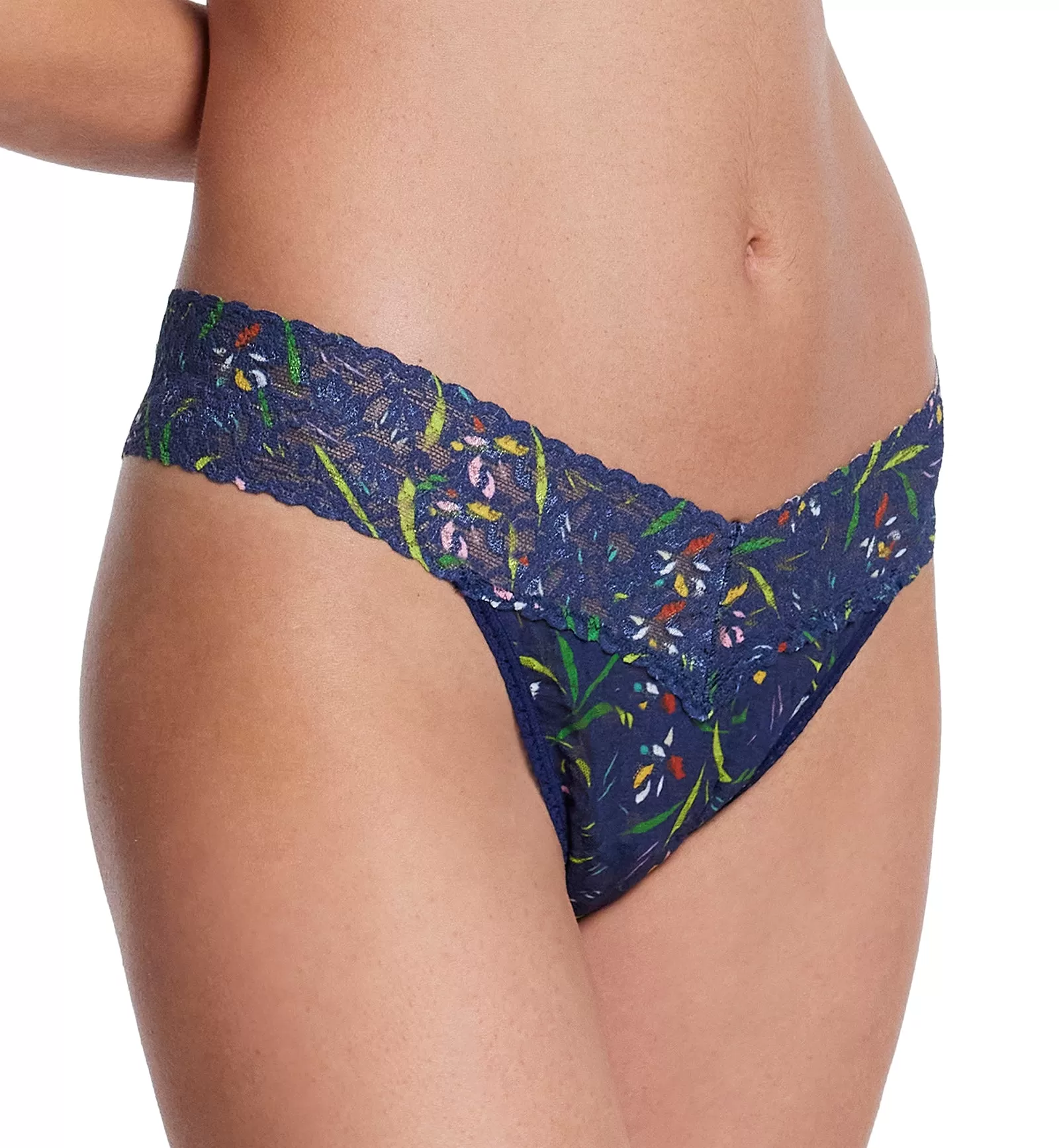 Hanky Panky Signature Lace Printed Original Rise Thong (PR4811P) - Field Day