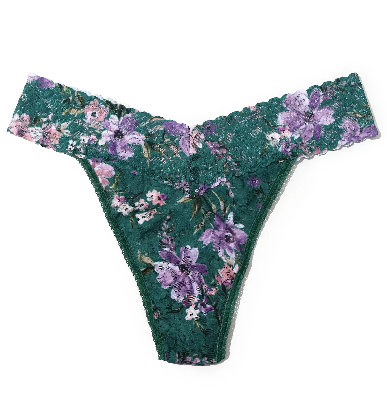 Hanky Panky Signature Lace Printed Original Rise Thong (PR4811P) - Flowers In Your Hair